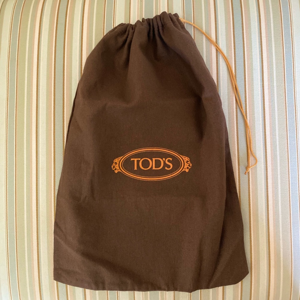 TOD’S 🤎🧡SIGNATURE COLORS🧡🤎 DRAWING DUST BAG🌟EUC🌟
